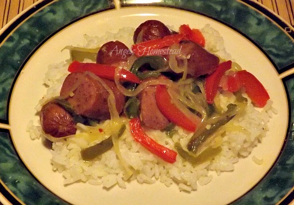 Smoked Sausage with Peppers and Onion and Rice Smoked Sausage with Peppers and Onion and Rice