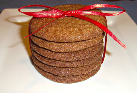 Gingersnap Cookies Stack