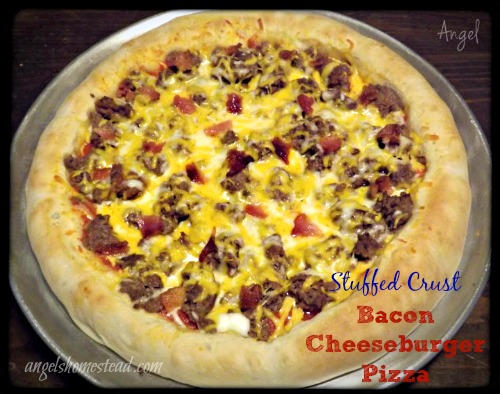 Bacon Double Cheeseburger Pizza Bacon Double Cheeseburger Pizza