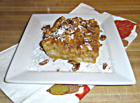Pumpkin Pie French Toast Bake