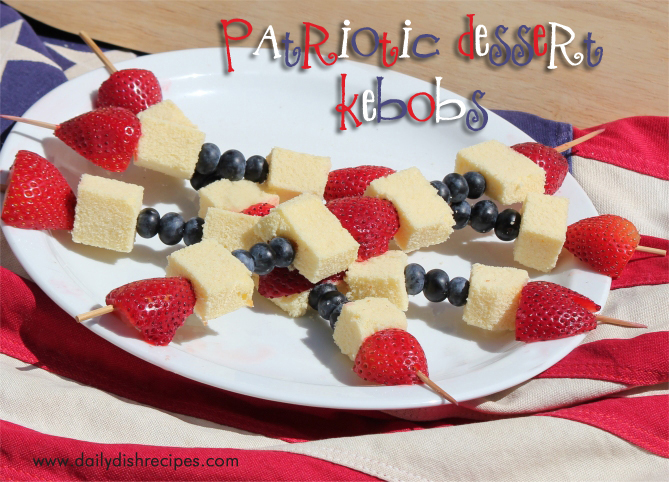 4th of July Fruit Kebobs 4th of July Fruit Kebobs
