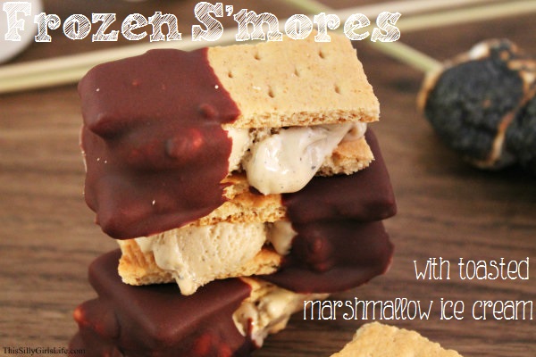 Frozen S’mores with Toasted Marshmallow Ice Cream