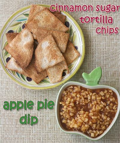 Apple Pie Dip with Cinnamon Chips