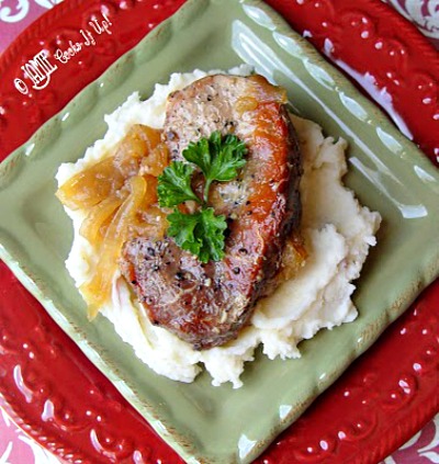 Pork Chops with Caramelized Apples and Onions