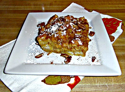 Pumpkin Pie French Toast Bake