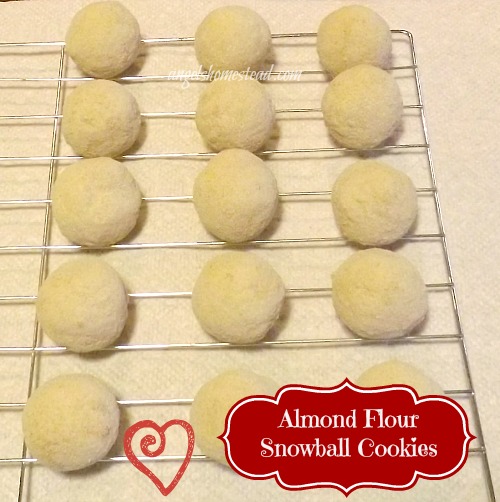 Almond Flour Snowball Cookies
