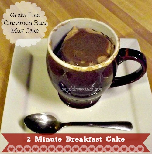 Cinnamon Bun Mug Cake