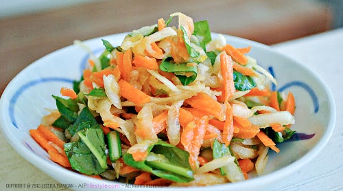Japanese Turnip Coleslaw