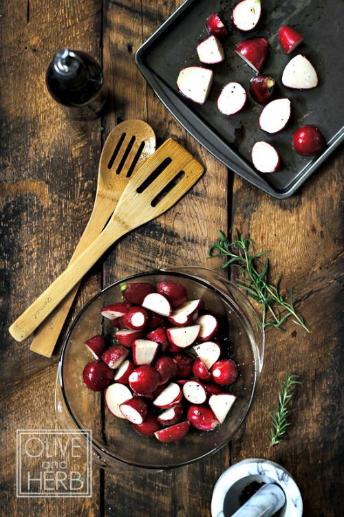 Roasted Radishes with Rosemary